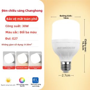 CHANGHONG | Bóng Đèn LED Quang Phổ Toàn Phần Không Chớp Nháy CRI Cao E27