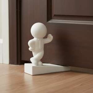 Cartoon Decorative Door Stop Non-slip No Drilling Door Stopper Anti Collision Action Figure Door Bumper for Home&Bedroom 1pcs
