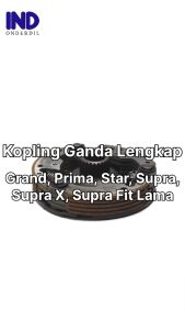 Kampas-Kanvas-Plat-Dudukan Kopling Ganda Assy Supra-X 100-Fit Lama-Old