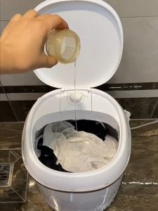 Tia UV Máy Giặt Mini Ánh Sáng Lạm Diệt Khuẩn Xoáy Cực Mạnh Tự Vắt Khô Máy Giặt Đồ Lót Em Bé