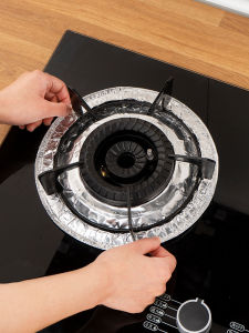 Kitchen Gas Stove Oil-Proof Pad Stickers Protective round Square Special Oil-Proof Pads for Stove Home Decor Pure Color