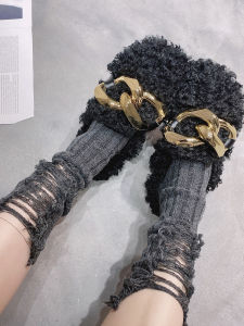 ถุงเท้าผู้หญิง UINXX ถุงเท้าผู้ชาย ถุงเท้ากลางน่อง ถุงเท้าแฟชั่น INS โพลีเอสเตอร์ ถุงเท้าผู้ชายและผู้หญิงที่เก๋ไก๋และน่ารัก