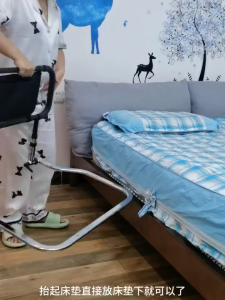 Bedside Handrail Scalable Bed Rail Anti-Fall Safety Handrail Bed Guard Storage Pouch Elderly Pregnant Patients Disabled