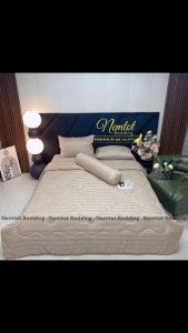 💎MÃ MÀU MỚI💎 Bộ Chăn Ga Gối Cotton Khách Sạn Sọc 3F Sang Trọng Vỏ Gối Ôm Khóa Kéo _ Nemtot Bedding