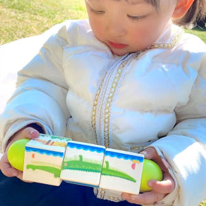 Educational Twisting Cubes My First Baby Wooden Puzzle Game Early Learning to Develop Strategic Thinking and Fine Motor Skills for Children 12M+