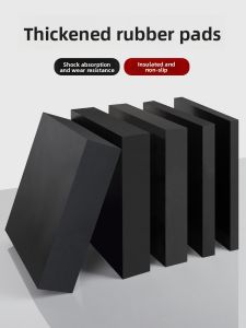 Thickened Solid Rubber Pad Industrial Shock Absorption Mechanical Anti-slip Buffer Pad Heightening Pad Rubber Board for Hardware Tools