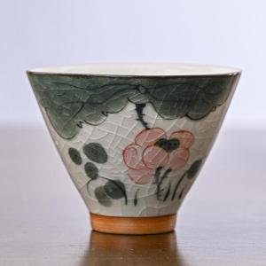ZHENTAIYUAN | Underglaze Painting Vintage Cracked Celadon Ceramic Tea Cup