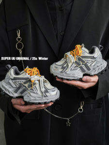 Korean Style Childrens Dad Shoes Winter New Thickened Fleece Lined Sports Shoes Breathable Running Shoes for Boys And Girls