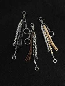 KGSC Original Gear Mark Woven Rope Pendant Metal Chain Key Holder Fashion Accessory Bag Drop Spring 2025 Made in China