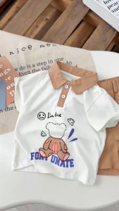 Đồ bộ Polo cho bé trai áo thun cotton quần kaki vintage hàn quốc 1 đến 7 tuổi Bernie kids