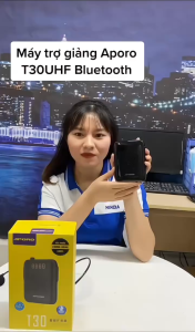 Máy Trợ Giảng Không Dây APORO T30 UHF - Công Suất 20W Có Bluetooth Hỗ Trợ Đa Dạng Đầu Vào Dễ Sử Dụng