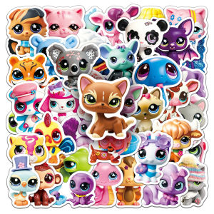 Bộ Hình Dán Hoạt Hình Dễ Thương Littlest Pet Shop - Đề Can Trò Chơi Vui Nhộn Cho Laptop Xe Đạp Sổ Lưu Niệm Điện Thoại Nhật Ký 10/30/50 Chiếc Gói