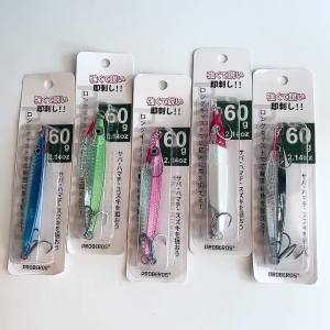 PROBEROS 10G-60G Kim Loại Chậm Jig Đúc Thìa Mồi Câu Cá Cho Nước Mặn Trolling Bờ Jigging Bass Nhân Tạo Mồi 1 PC