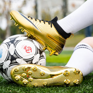 Childrens Football Shoes Long Nail Messi Cristiano Ronaldo Assassin Adult Primary School Boy Falcon Gold War Boots