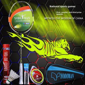 YODIMAN | High-End Carbon Fiber Badminton Racket 35 lbs