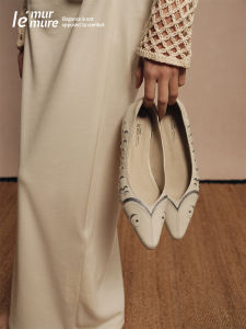 Casual Elegant Pointed Toe Slip-On Shoes Leather