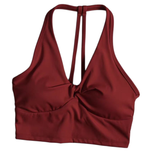 V-Neck One-Piece Sports Bra Yoga Clothes Beautiful Back Running Fitness Womens Sports Bra Breathable Quick-Dry High Elasticity