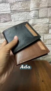 Dompet Pria Remaja & Dewasa Bahan Kulit Sintetis Model Lipat Dua Harga Termurah Terbaru