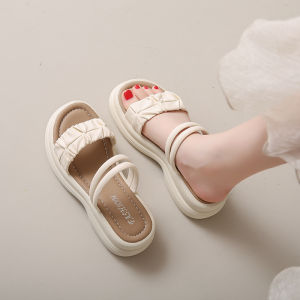 Fashionable Two-Way Wear Soft-Soled Summer Sandals for Women Maternity Slippers Casual Hollow out Low Cut PU Lined EVA Outsole