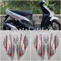STIKER STRIPING FULL SET LIS LES MOTOR YAMAHA MIO API SPORTY TAHUN 2006 2007. 