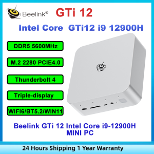 Beelink GTi12 Intel Core i9-12900H DDR5 5600Mhz M.2 2280 PCIE4.0 Thunderbolt 4 WIFI6 BT5.2 Win11 MINI PC