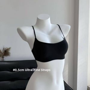 V.C.I | Slimming Gather Bra Low Neck Fine Straps Seamless Invisible Lightweight