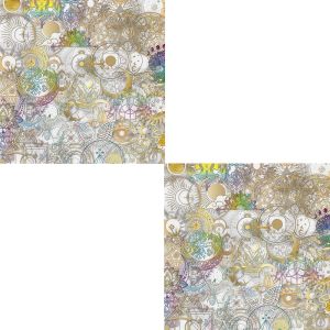 สติ๊กเกอร์เลเซอร์สีสันสดใส 100 ชิ้น เครื่องประดับตกแต่งพื้นผิวโต๊ะหินธรรมชาติแบบเรียบง่ายและสร้างสรรค์สำหรับหอพักนักเรียน