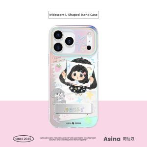 Asina | Cute Durable Protective Case For iPhone 17 Pro Max With Hidden Integrated Stand Full Coverage