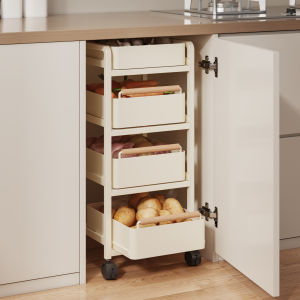 YIXUAN | Mobile Multilevel Shelving Cart Storage for Fruits and Vegetables