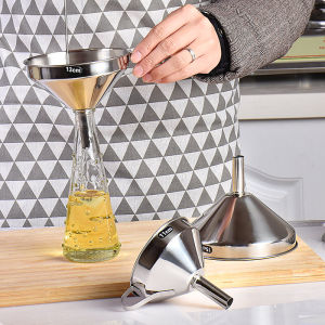 Thickened Stainless Steel Kitchen Multi-purpose Large-caliber Oil Bottle Wine Bottle Liquid Dripper Oil Pouring Device