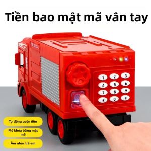 Children New Design Only In No Out Fire Truck Money Bank
