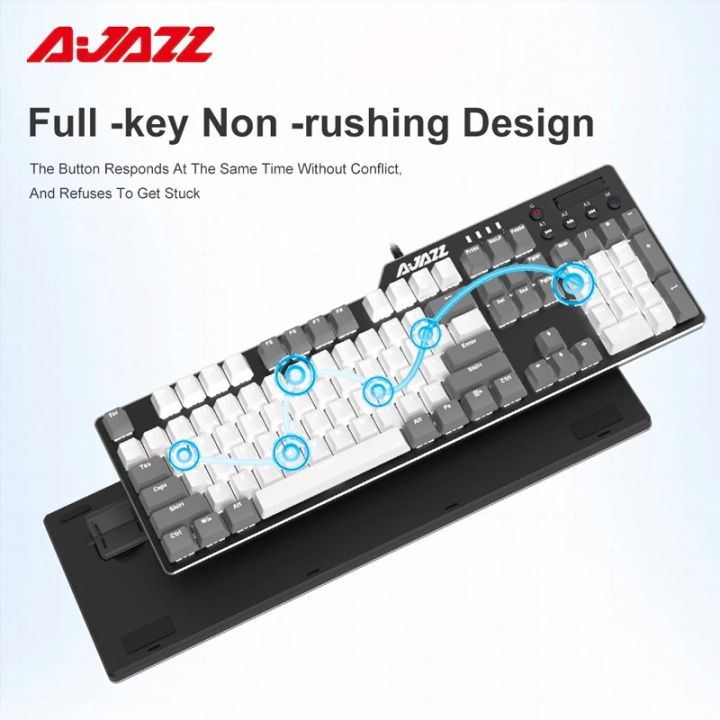 AJAZZ AK35I Alloy Mechanical Keyboard Wired Keyboard Gaming Keyboard ...