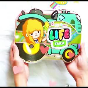 Đồ chơi thủ công sáng tạo búp bê bằng giấy chủ đề Famer montessori