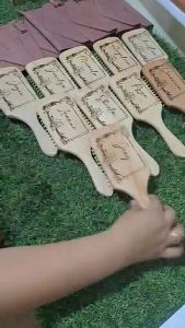 Personalized Wooden Brush Gift Set with Box for Giveaways Ninang Bridesmaids Laser Engraved