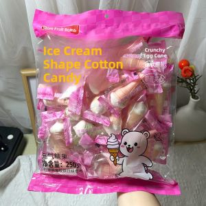Cartoon Ice Cream Cotton Candy Cake Decoration Baking Rich Flavor Marshmallow Heart Shaped Soft Candy Multiple Flavors