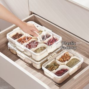 Airtight Spice Organizer Box With Lid