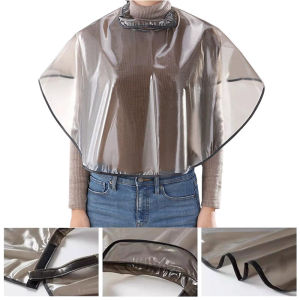 KLIMO Waterproof Shawl For Beauty And Hairdressing Dye Hair Cape For Salon Transparent