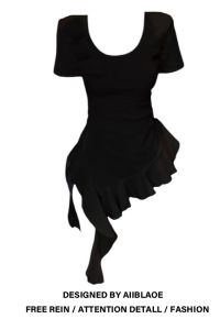 เสื้อยืดแขนสั้นผู้หญิงไซส์ใหญ่สไตล์เกาหลี ทรงเข้ารูป ดีไซน์ไม่สมมาตร พร้อมเข็มขัด ทรงหลวม สไตล์ทำงาน