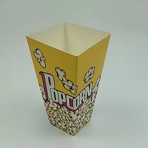 50pcs Popcorn Boxes Paper Popcorn Bucket Popcorn Bowls Popcorn Bags 5 Design