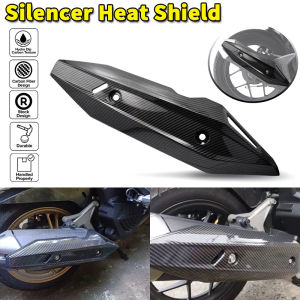 PMShop Honda Click 125i/150i V2 V3 Muffler Cover Carbon Heatguard Cover Honda Click 125i Accessories Made In Thailand