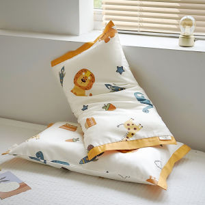Class a Pure Cotton Childrens Pillowcase 60 Stitches Kindergarten Small Pillow Core Cover 30*50/35x Cotton Bedding Accessories