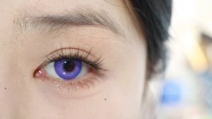 【COD】Nebula Purple Softlens 14.0mm Cosplay 1 Pasang Lensa Kontak Berwarna Soflens