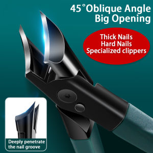Stainless Steel Nail Clipper Nail Cutter Thick Hard Nail Special Nail Clipper Wide Jaw Big Mouth Nail Clippers Nail Care