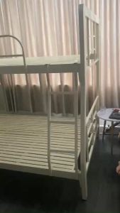 Giường tầng sắt hộp 4x8 giá rẻ mẫu lệch 1m2/1m4 người lớn rộng rãi 4 người nằm - Ship nhanh 2h hcm đn bd
