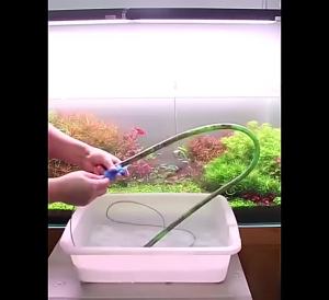 Aquarium Cleaning Brush for Water Hose Lily Pipe Air Tube Stainless Steel Flexible Bent Tube Double Head Brush Fish Tank Cleaner