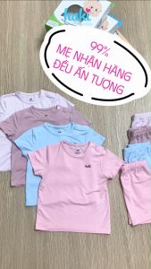 Bộ quần áo cộc tay cho bé cài cúc vai chất liệu vải Bamboo tự nhiên cao cấp siêu mềm mịn set sơ sinh cho bé tới 3 tuổi vải tre xuất khẩu HAKI BB002 (4-15kg) quần áo hè cho bé trai bé gái siêu mát