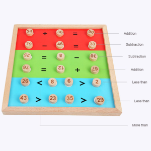 Montessori Educational Toy 1-100 Sudoku Math Toys for Kids Digital Cognition Arithmetic Learning Aids Counting Board Toy