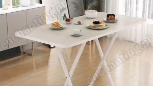 Foldable Table Portable Dining Table for Kitchen Multi-Purpose Outdoor Picnic Table Simple Household Save Space