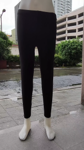 LEGGINGS PLAIN BLACK MAKAPAL PLUS SIZE FULL LENGTH Womenswear Comfort