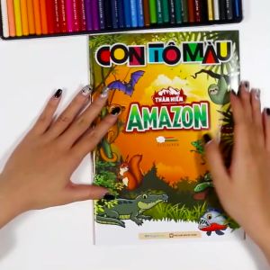 Sách Con tô màu: Thám hiểm Amazon - Megabook